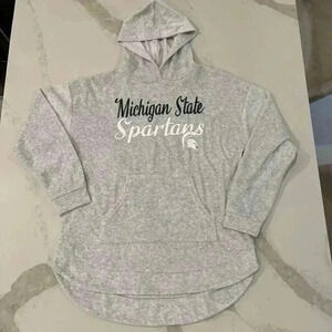 Liv Casual Michigan State University Spartans Hoodie Sweatshirt Gray WomenMedium